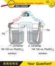 Chemistry lesson electrode topic, salt bridges, electrochemical batteries, next generation question template