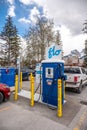 ATCO fast charding station in Canmore Royalty Free Stock Photo