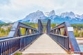 Canmore Engine Bridge Spur Line Trail Over Bow River Royalty Free Stock Photo