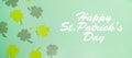 Saint Patrick`s Day green pattern