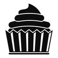 Cannabis cake icon, simple style Royalty Free Stock Photo
