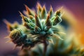 Cannabis Flower. Marijuana bud Macro shot. High detail closeup. Ai generative Royalty Free Stock Photo