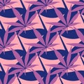 Cannabis marijuana seamless pattern leaves marijuana