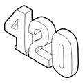 420 cannabis smoking time icon