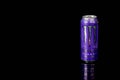 Canned Caffeinated Energy Drink Isolated On A Plain Background