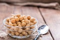 Canned Chick Peas Royalty Free Stock Photo