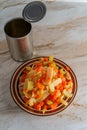 Canned Chinese Chop Suey Royalty Free Stock Photo