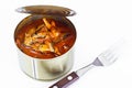 Canned Fish Sprat in Tomato Sauce Royalty Free Stock Photo