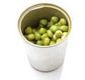 Canned Green Peas III Royalty Free Stock Photo