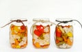 Canned Homegrown Pickled Vegetables Royalty Free Stock Photo