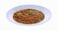 Canned Lentil Soup Bowl Royalty Free Stock Photo