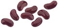 Canned red kidney beans isolated on white background Royalty Free Stock Photo