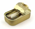 Canned sardines Royalty Free Stock Photo