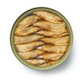 Canned smoked sprats in oil