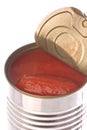 Canned Tomatoes Isolated Royalty Free Stock Photo