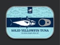 Canned tuna label template