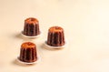 Cannele Cake French Dessert, Caramelized Canele