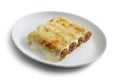 Cannelloni with meat sauce Royalty Free Stock Photo