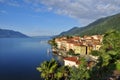 Cannero Riviera town at Lake - lago - Maggiore, Italy Royalty Free Stock Photo