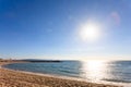 Cannes beach day view, France.