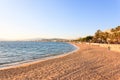 Cannes beach day view, France.