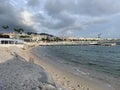 Cannes beach landscape Royalty Free Stock Photo