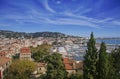 Cannes city from above Royalty Free Stock Photo