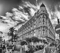 The Intercontinental Carlton Hotel in Cannes, Cote d`Azur, France Royalty Free Stock Photo