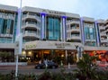 Cannes - Night view of JW Marriott Hotel Royalty Free Stock Photo