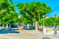 CANNES, FRANCE, JUNE 12, 2017: People are strolling through port in Cannes, France Royalty Free Stock Photo