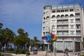 Cannes, France - June 16, 2021 - Quai Saint-Pierre street sunny morning in the Old Port of Cannes