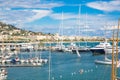 Cannes, France Le Vieux Port of Cannes. Cannes yachting festival Royalty Free Stock Photo