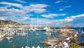 Cannes, France Le Vieux Port of Cannes. Cannes yachting festival Royalty Free Stock Photo