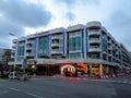 Cannes - Night view of JW Marriott Hotel Royalty Free Stock Photo