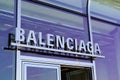 Balenciaga store logo sign and text brand Spanish luxury fashion boutique