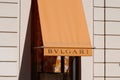 Bulgari Retail Store Exterior Jewlery logo brand and text store facade Italian luxury goods