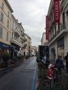 Cannes shops street view portrait