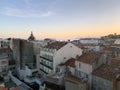 Cannes town skyline at sunset landscape Royalty Free Stock Photo