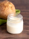 Canning Jar of Solidified Coconut Oil A Healthy Alternative to Vegetable Oils