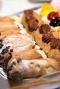 Cannoli bar and eclair