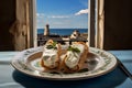 Cannoli Elegance: Sicilian Gastronomy Against Coastal Beauty