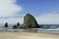 Cannon Beach, Haystack Rock, Oregon Royalty Free Stock Photo