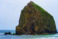 Haystack Rock on Oregon Coast Royalty Free Stock Photo