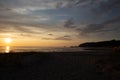 Cannon Beach, Oregon coast: beautiful sunset Royalty Free Stock Photo