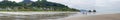 Cannon Beach Oregon Panorama Royalty Free Stock Photo