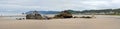 Cannon Beach Oregon Panorama Royalty Free Stock Photo