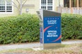 Metal Clatsop County Official Ballot Drop Box in Cannon Beach