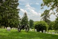 Cannon in Cemetery Gettysburg National battlefield Royalty Free Stock Photo