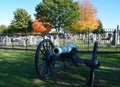 Cannon in a Cemetery at Gettysburg, PA Royalty Free Stock Photo