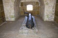 A cannon in the Citadel of Qaitbay Royalty Free Stock Photo